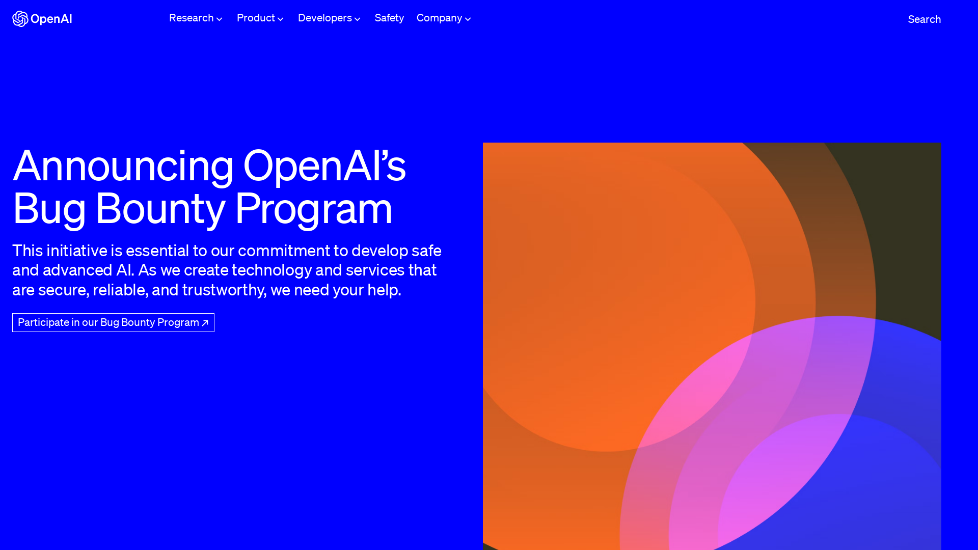 Announcing OpenAI’s Bug Bounty Program