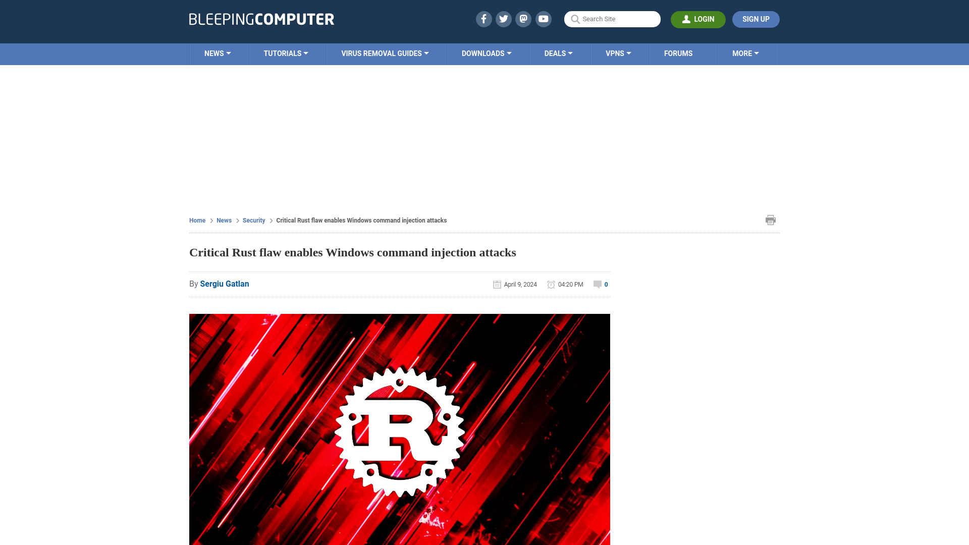 Critical Rust flaw enables Windows command injection attacks