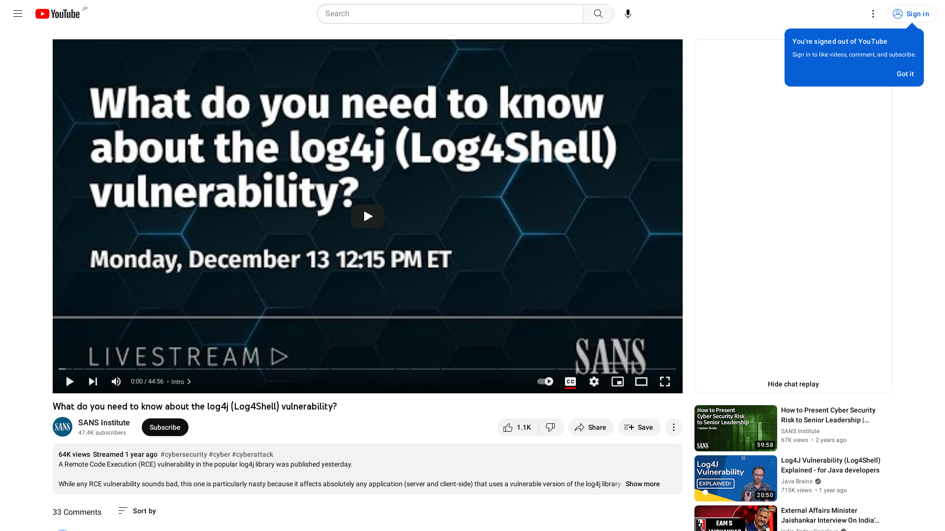What do you need to know about the log4j (Log4Shell) vulnerability? - YouTube