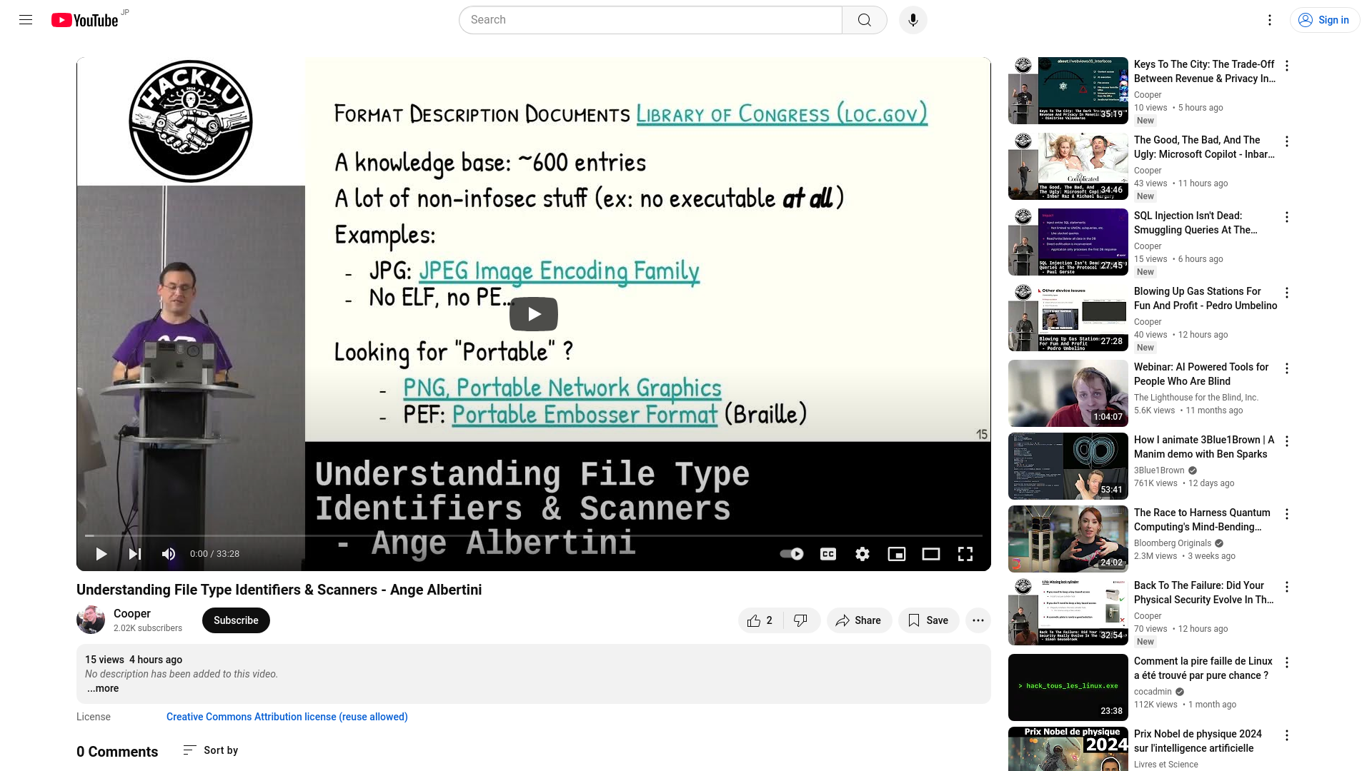 Understanding File Type Identifiers & Scanners - Ange Albertini - YouTube