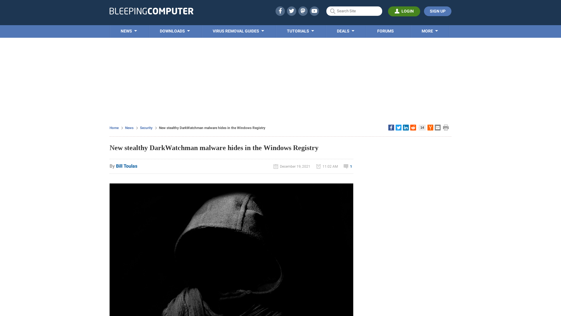 New stealthy DarkWatchman malware hides in the Windows Registry