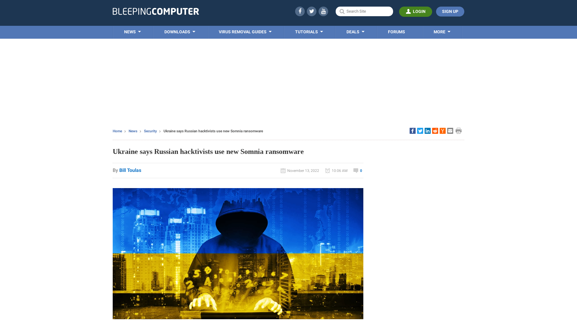 Ukraine says Russian hacktivists use new Somnia ransomware