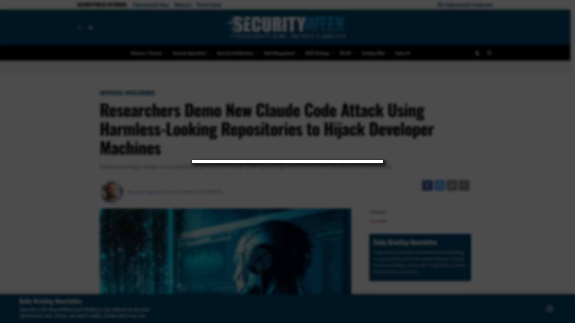 Researchers Demo New Claude Code Attack Using Harmless-Looking Repositories to Hijack Developer Machines - SecurityWeek