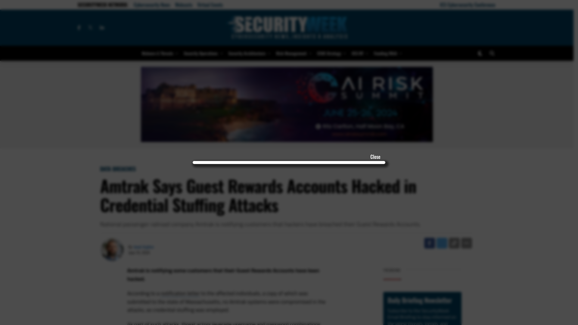 Amtrak Says Guest Rewards Accounts Hacked in Credential Stuffing Attacks - SecurityWeek