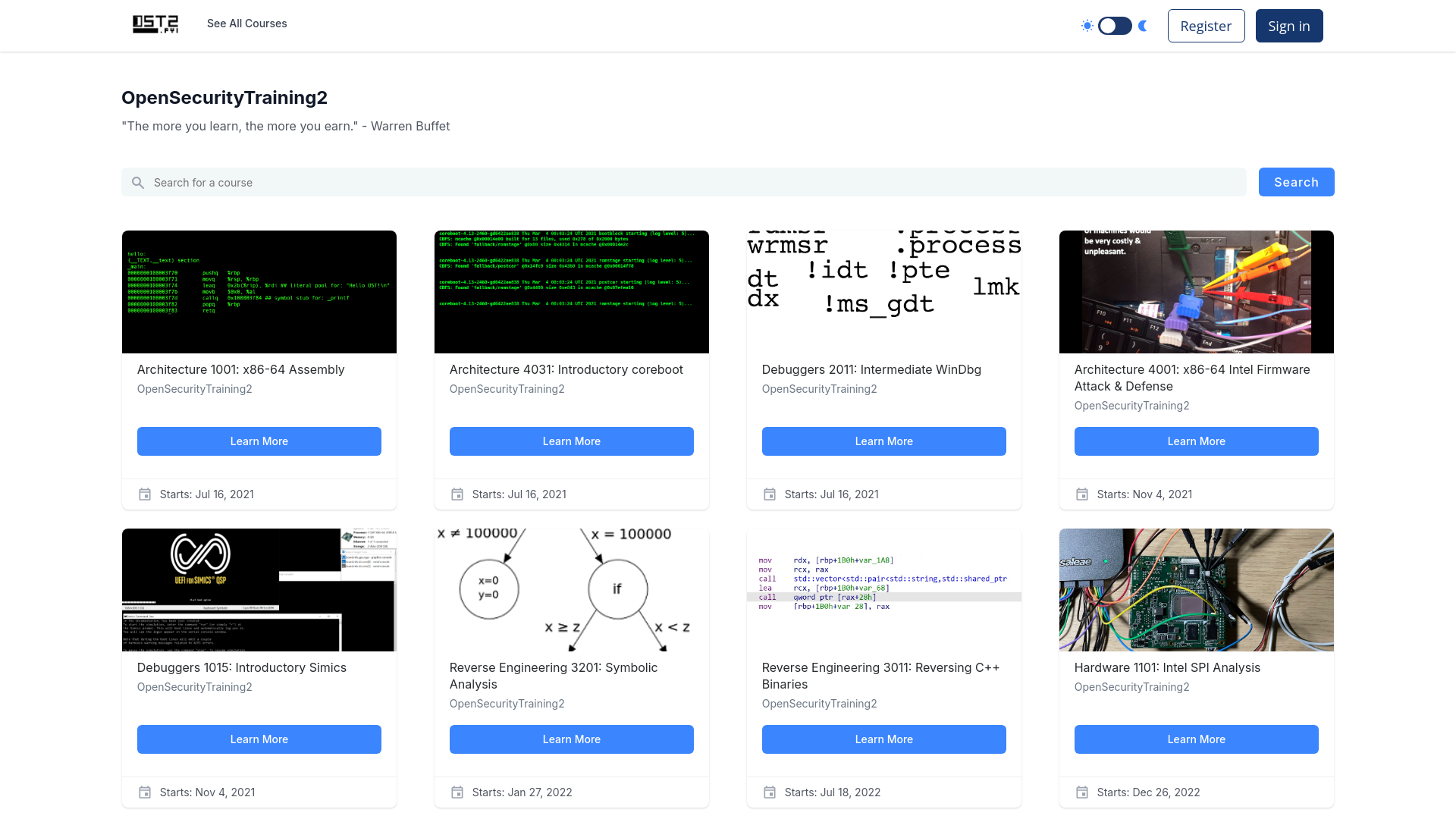 | OpenSecurityTraining2