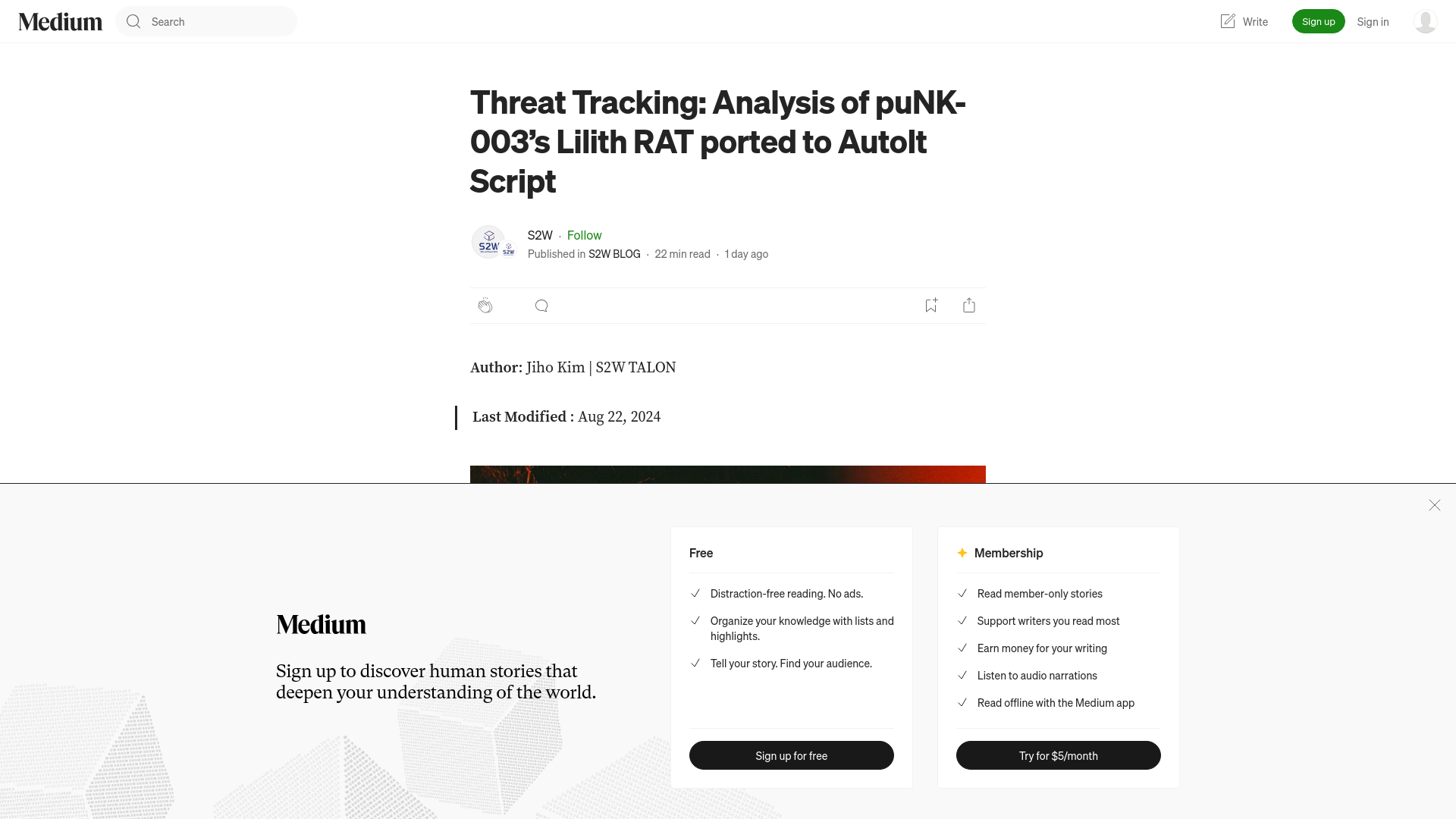 Threat Tracking: Analysis of puNK-003’s Lilith RAT ported to AutoIt Script | by S2W | S2W BLOG | Aug, 2024 | Medium