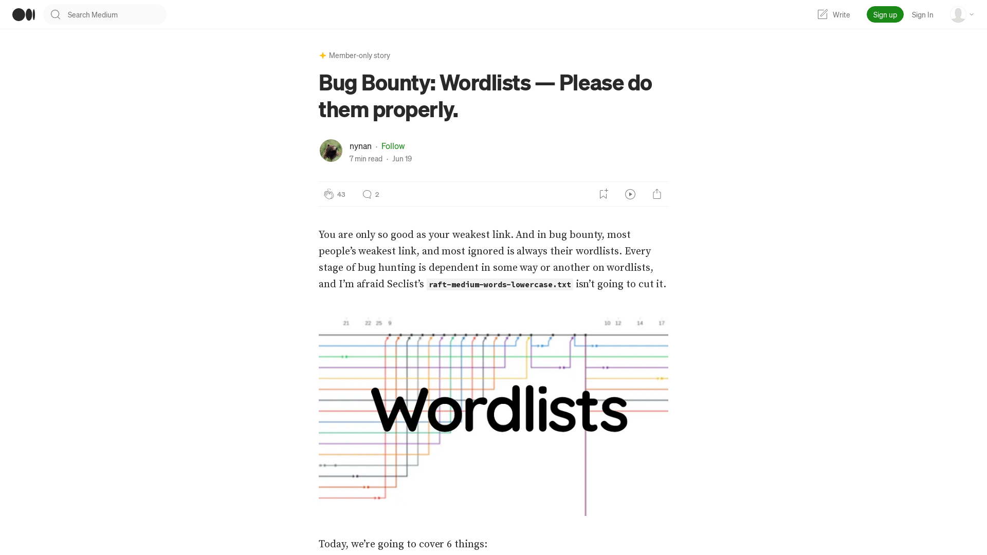 Bug Bounty: Wordlists — Please do them properly. | by nynan | Jun, 2023 | Medium