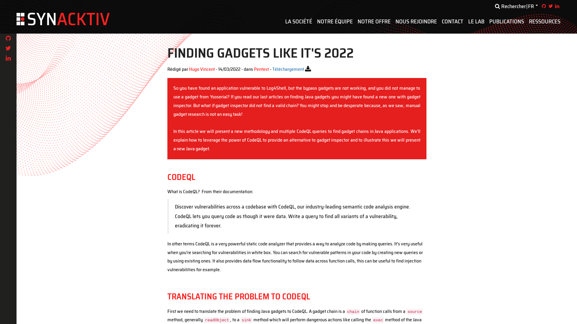 Finding gadgets like it's 2022