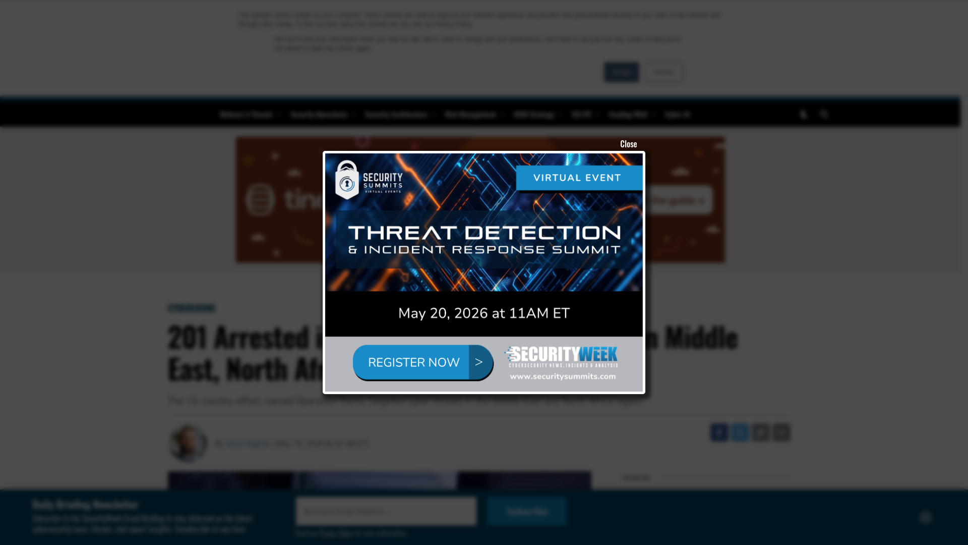 201 Arrested in Crackdown on Cybercrime in Middle East, North Africa - SecurityWeek