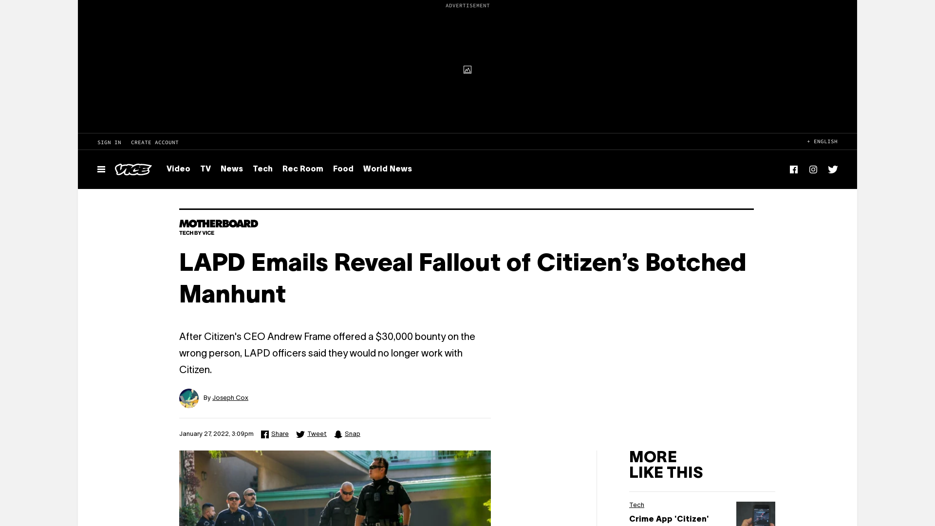 LAPD Emails Reveal Fallout of Citizen’s Botched Manhunt