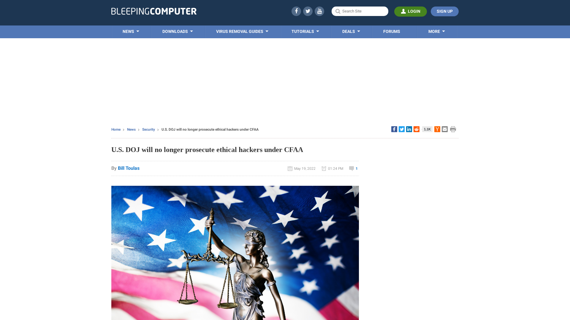 U.S. DOJ will no longer prosecute ethical hackers under CFAA