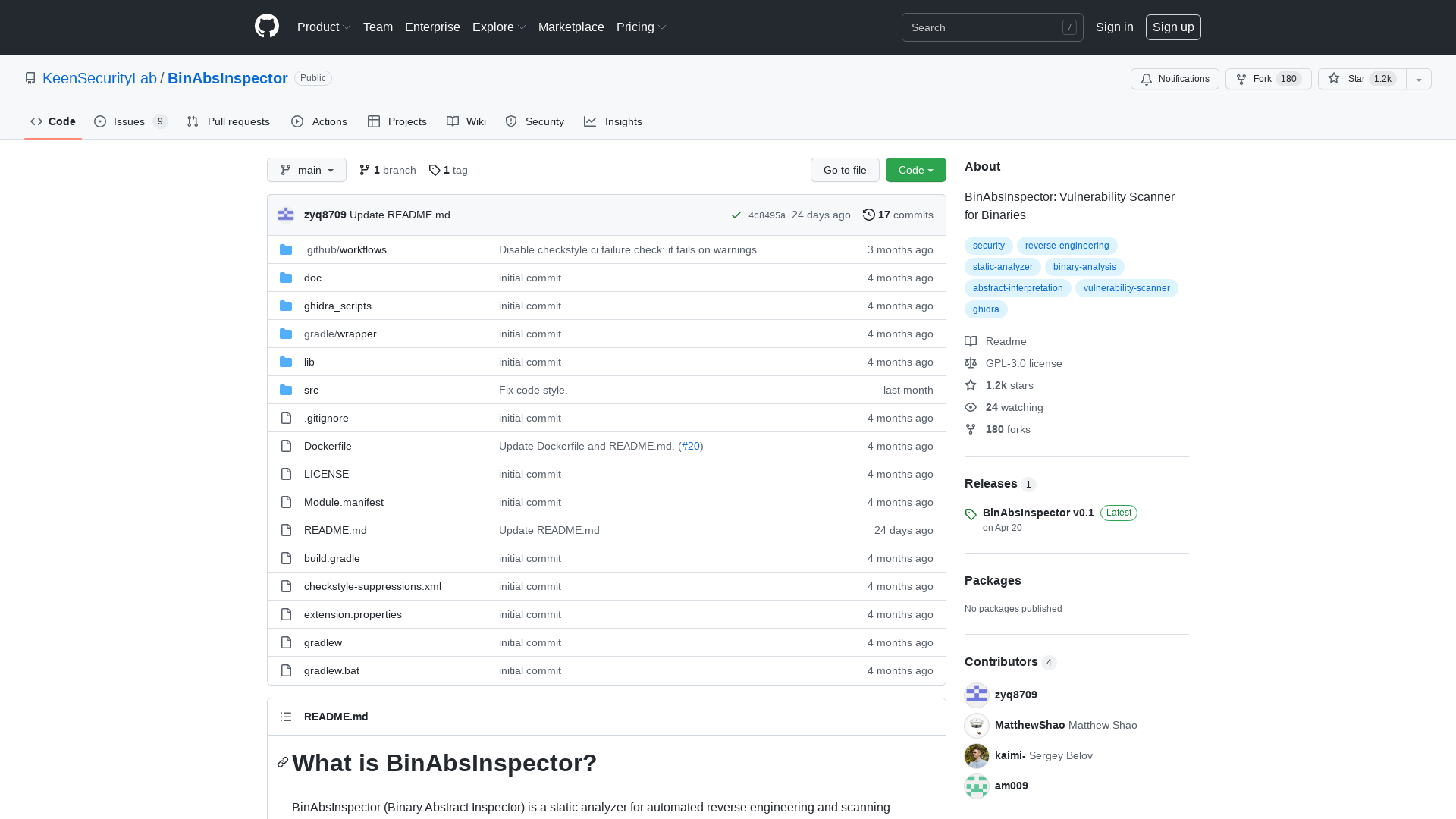 GitHub - KeenSecurityLab/BinAbsInspector: BinAbsInspector: Vulnerability Scanner for Binaries