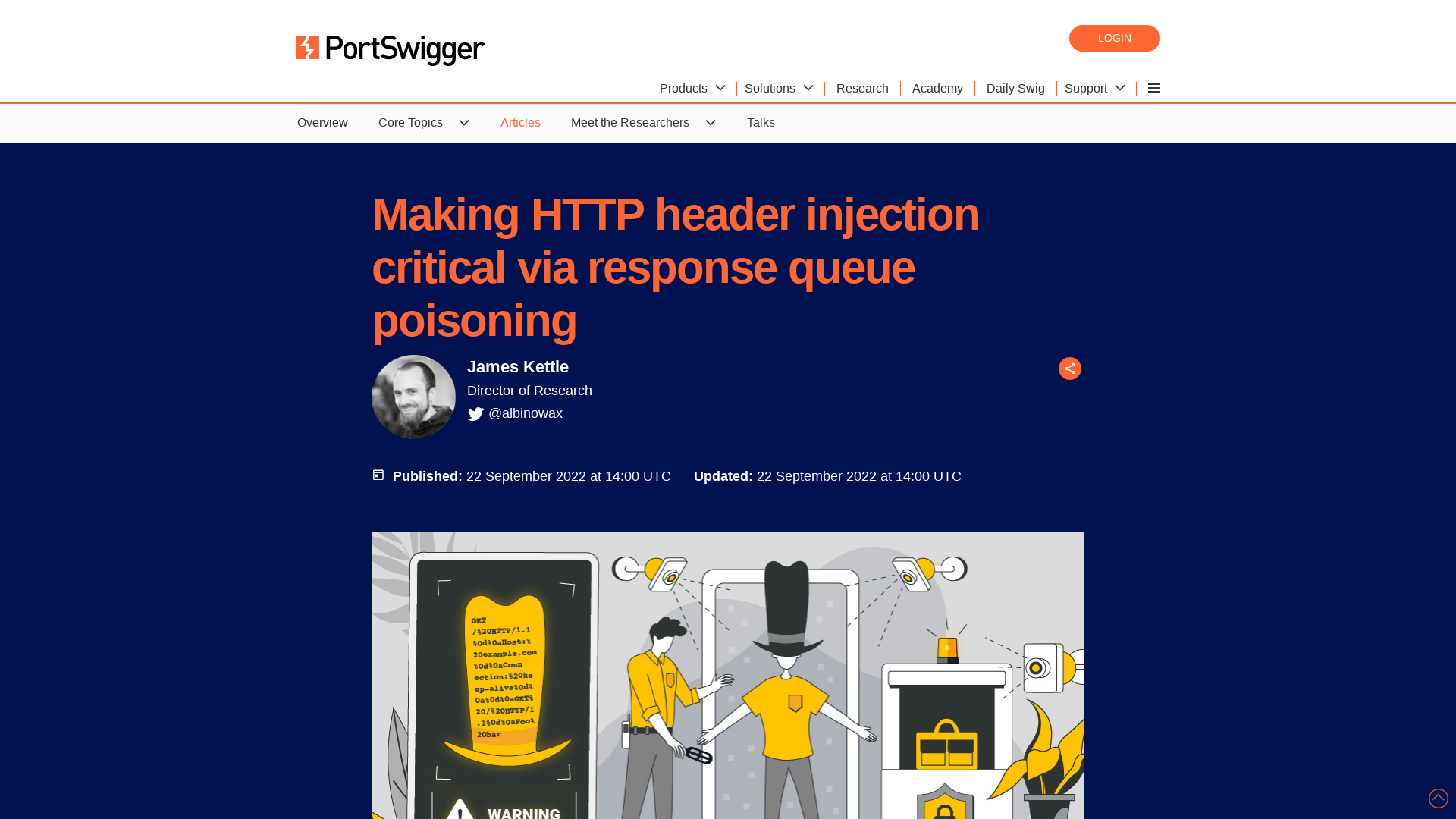 Making HTTP header injection critical via response queue poisoning | PortSwigger Research