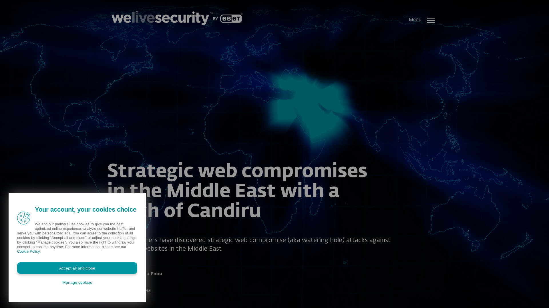 Strategic web compromises in the Middle East with a pinch of Candiru | WeLiveSecurity