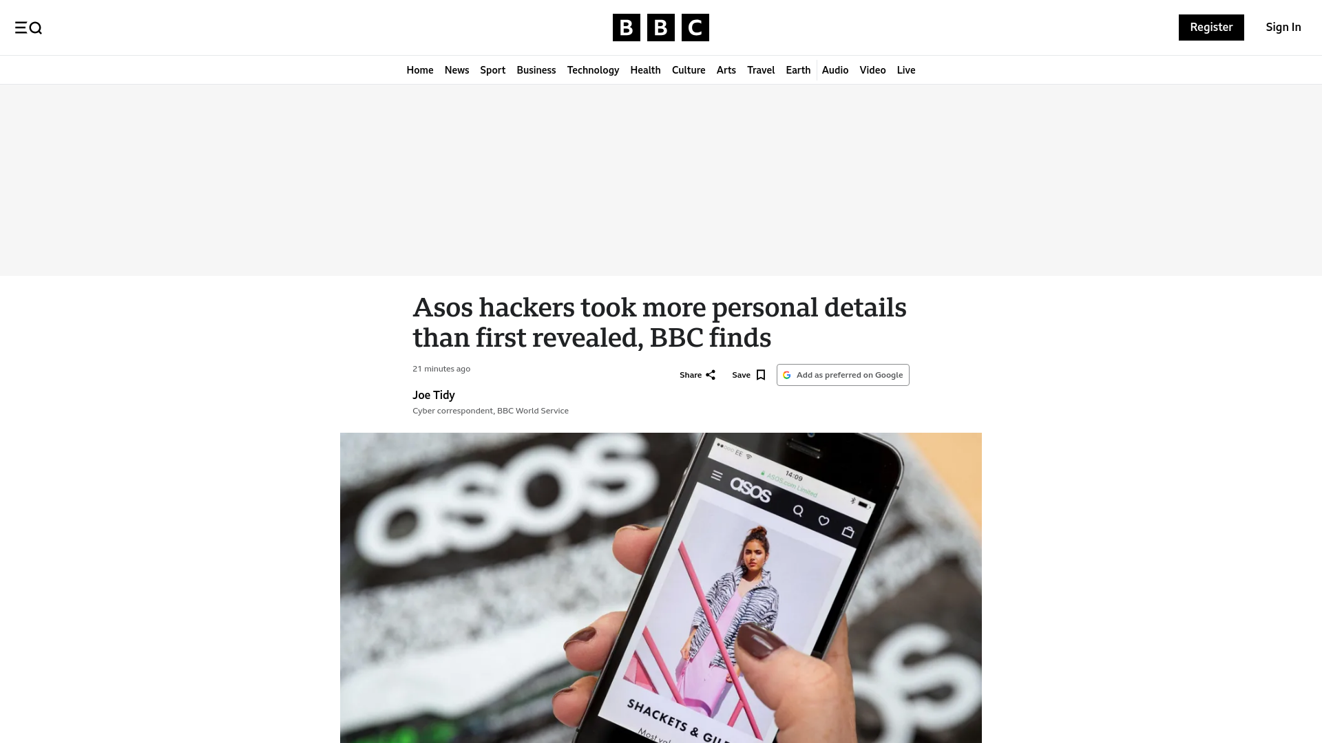 Asos hackers took more personal details than first revealed, BBC finds