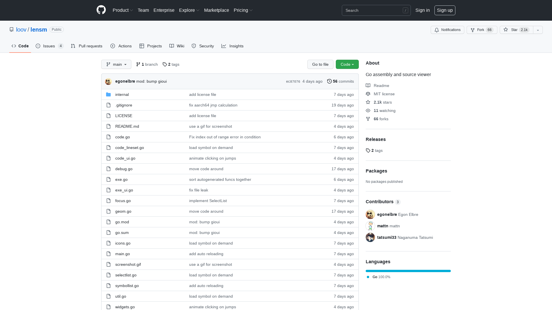 GitHub - loov/lensm: Go assembly and source viewer