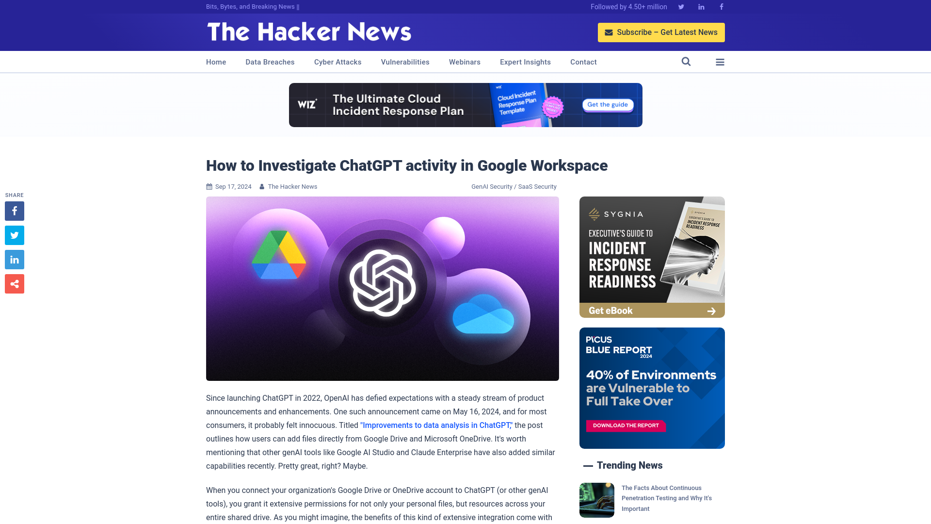 How to Investigate ChatGPT activity in Google Workspace