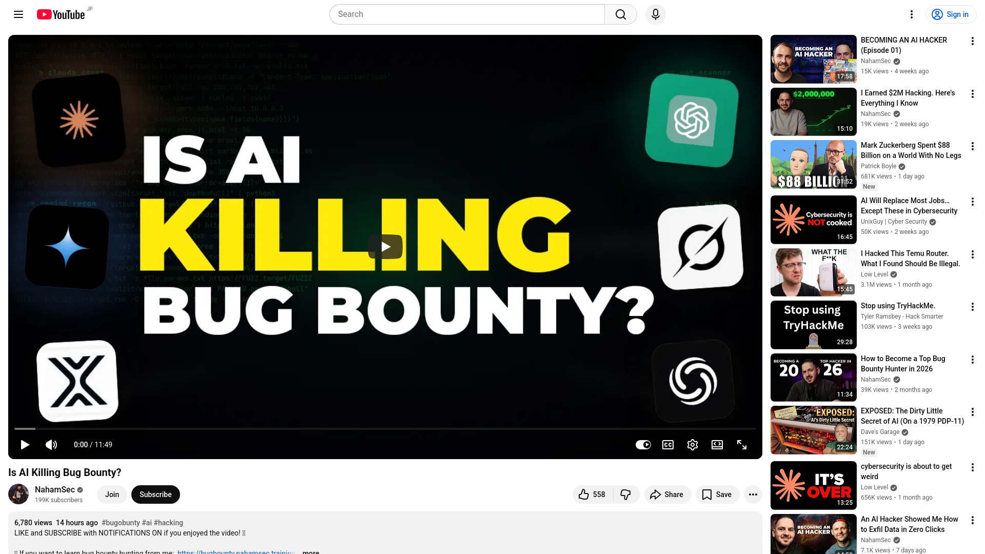 Is AI Killing Bug Bounty? - YouTube