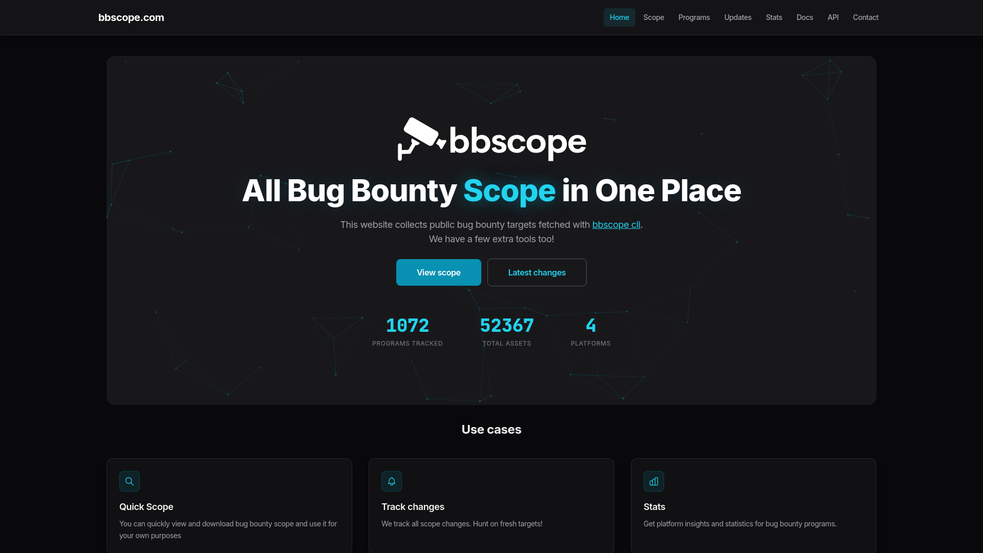 bbscope.com - A bug bounty scope aggregator