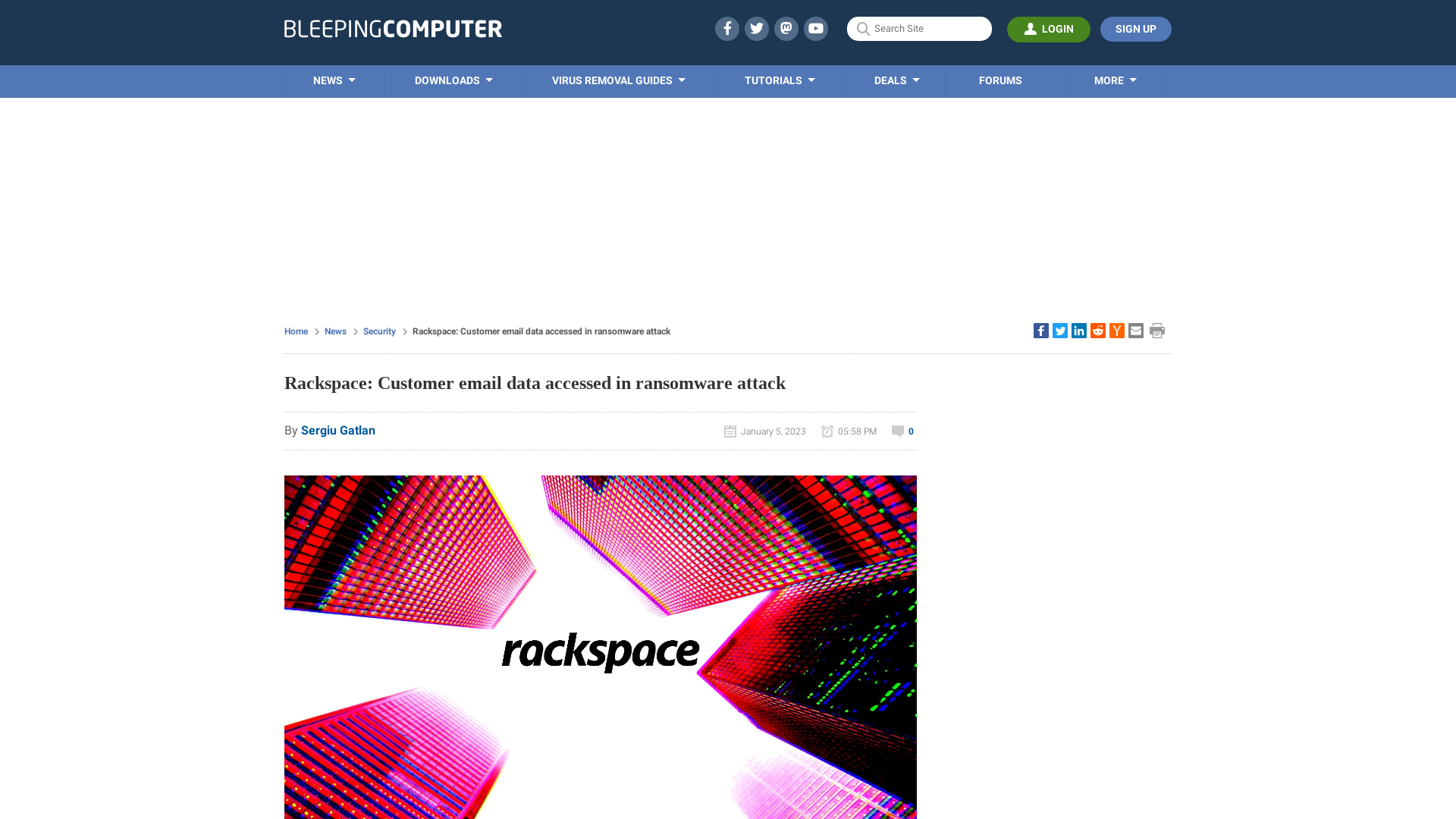 Rackspace: Customer email data accessed in ransomware attack