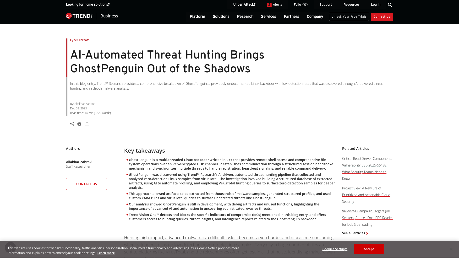 AI-Automated Threat Hunting Brings GhostPenguin Out of the Shadows | Trend Micro (US)