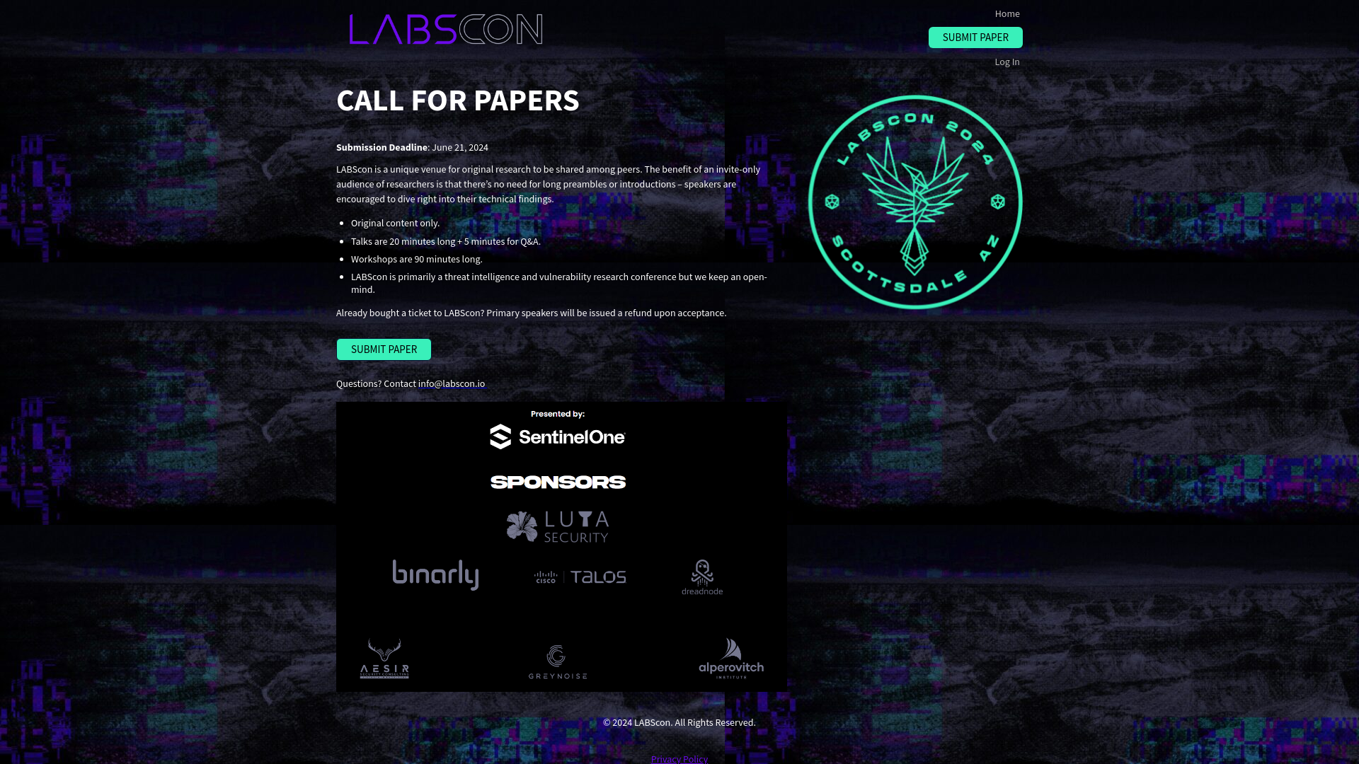 Home - LABScon 2024 CFP