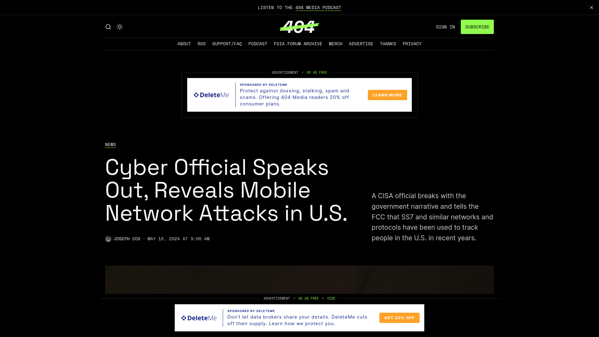 Cyber Official Speaks Out, Reveals Mobile Network Attacks in U.S.