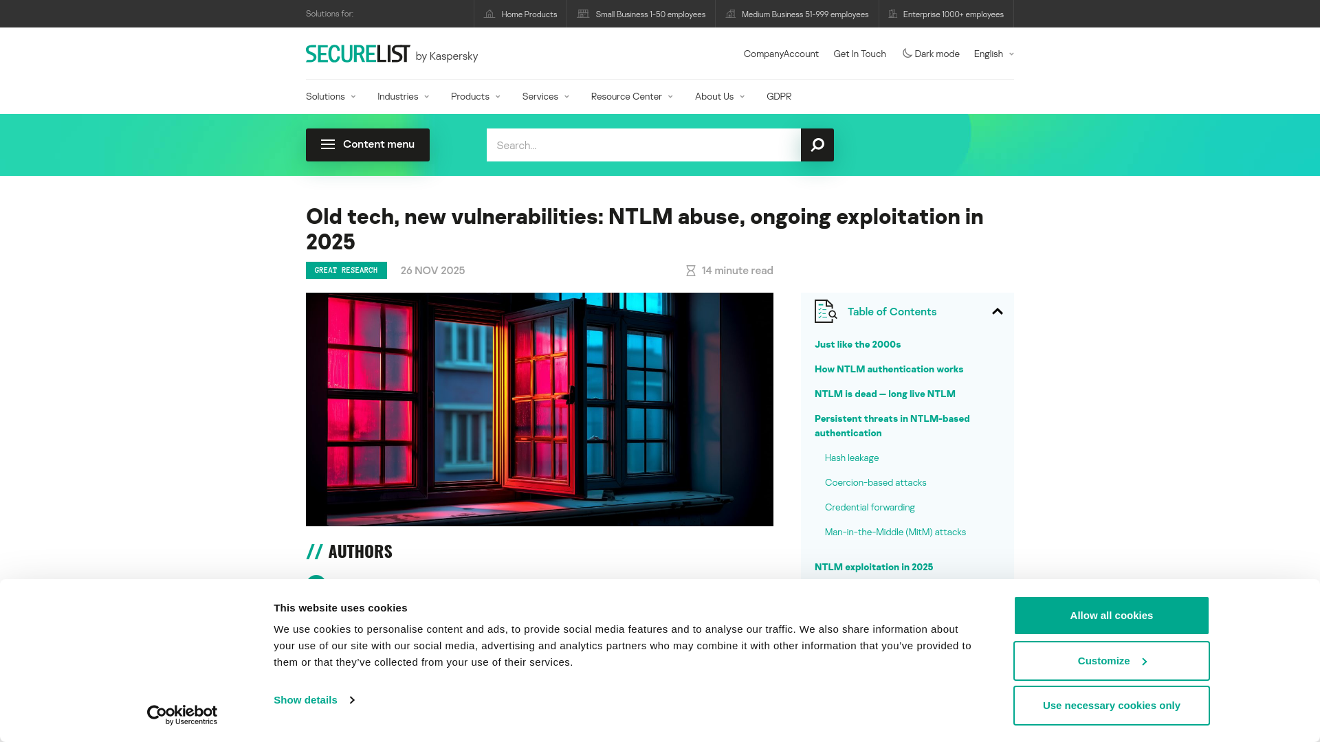 How NTLM is being abused in 2025 cyberattacks | Securelist