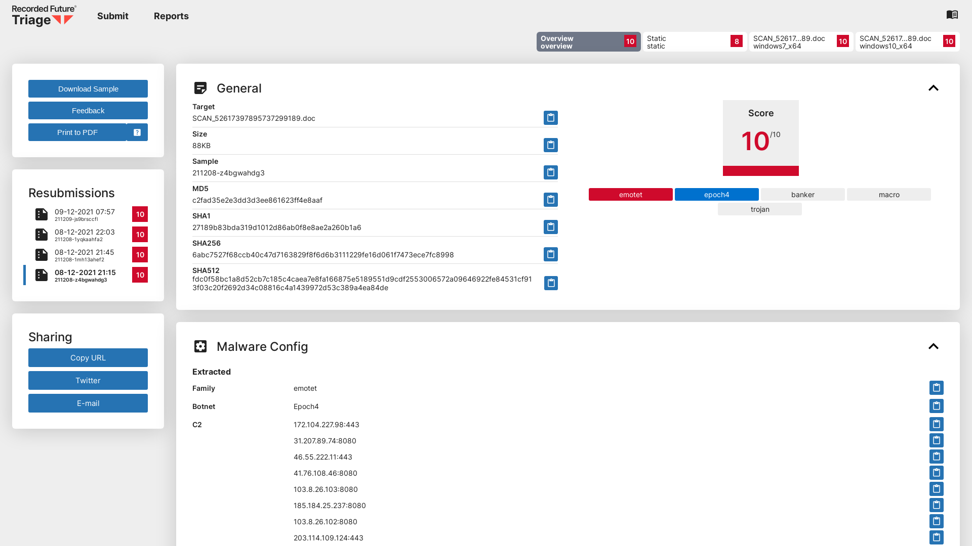 Triage | Malware sandboxing report by Hatching Triage