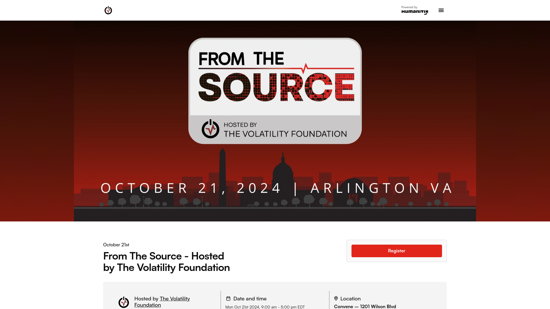 From The Source - Hosted by The Volatility Foundation | Humanitix