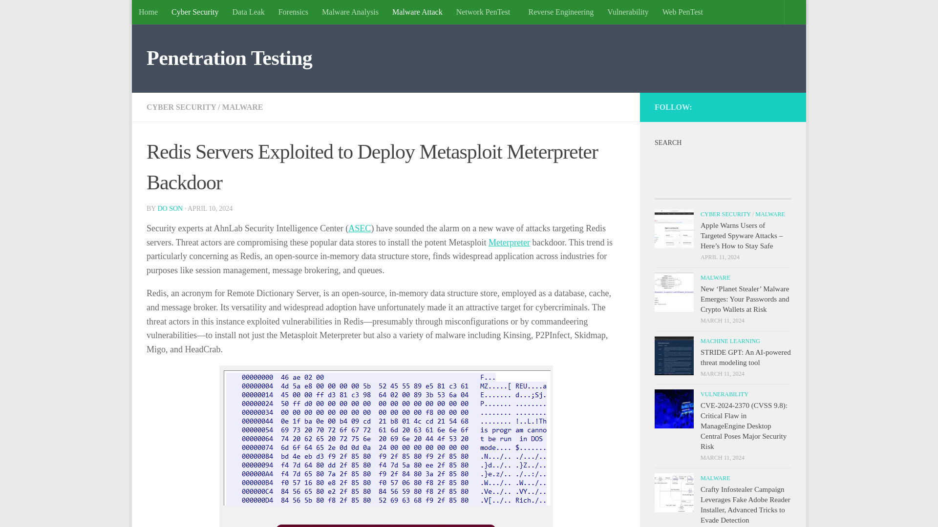 Redis Servers Exploited to Deploy Metasploit Meterpreter Backdoor