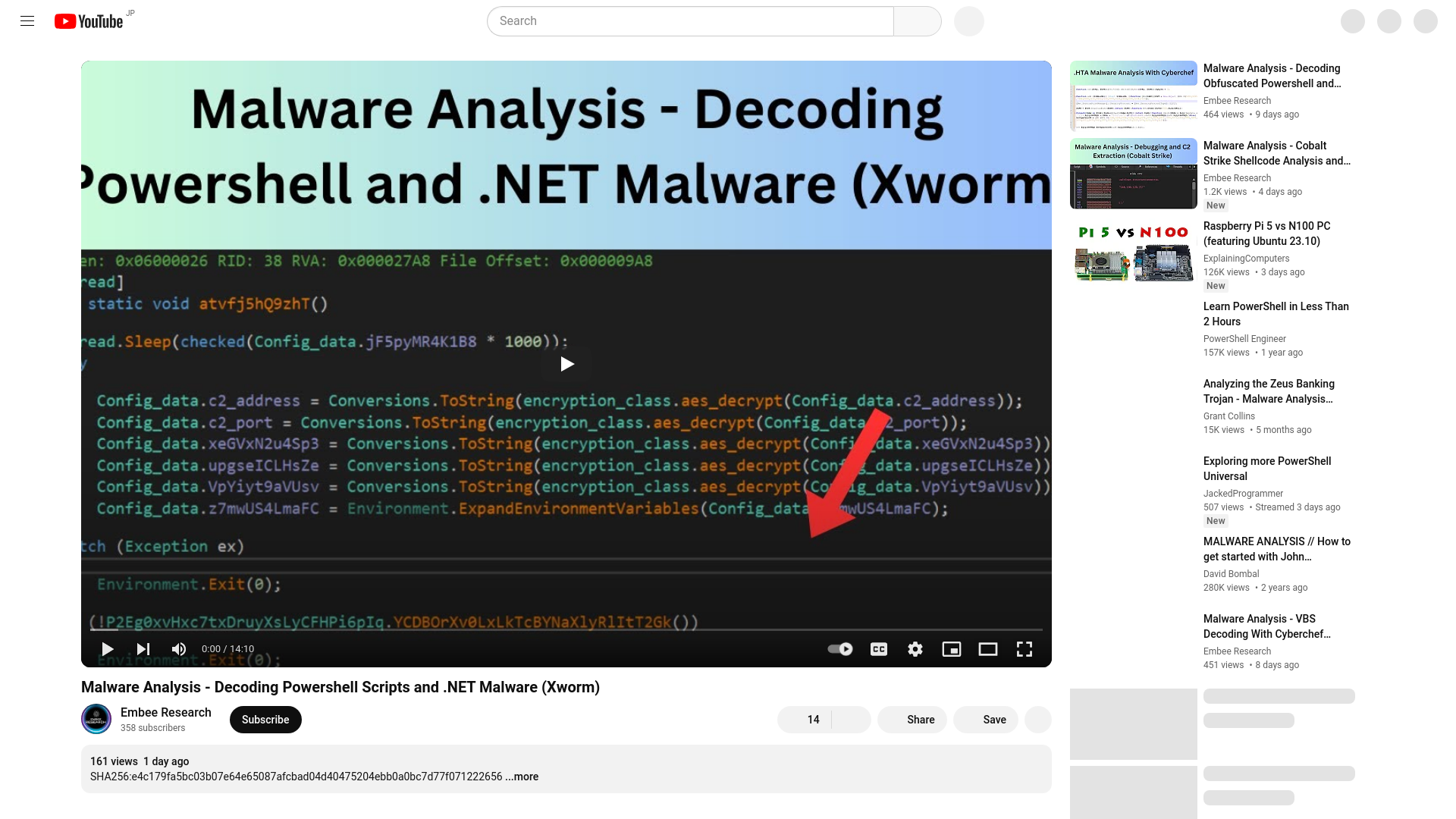 Malware Analysis - Decoding Powershell Scripts and .NET Malware (Xworm) - YouTube