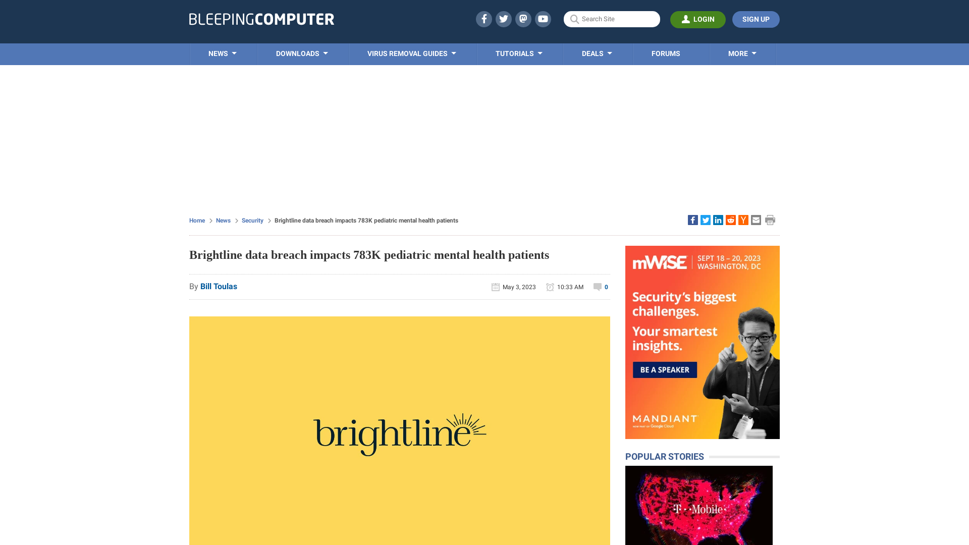 Brightline data breach impacts 783K pediatric mental health patients