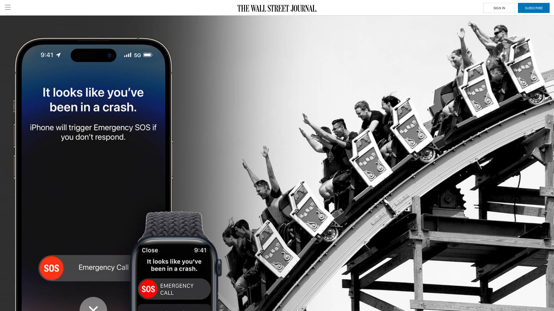‘The Owner of This iPhone Was in a Severe Car Crash’—or Just on a Roller Coaster - WSJ