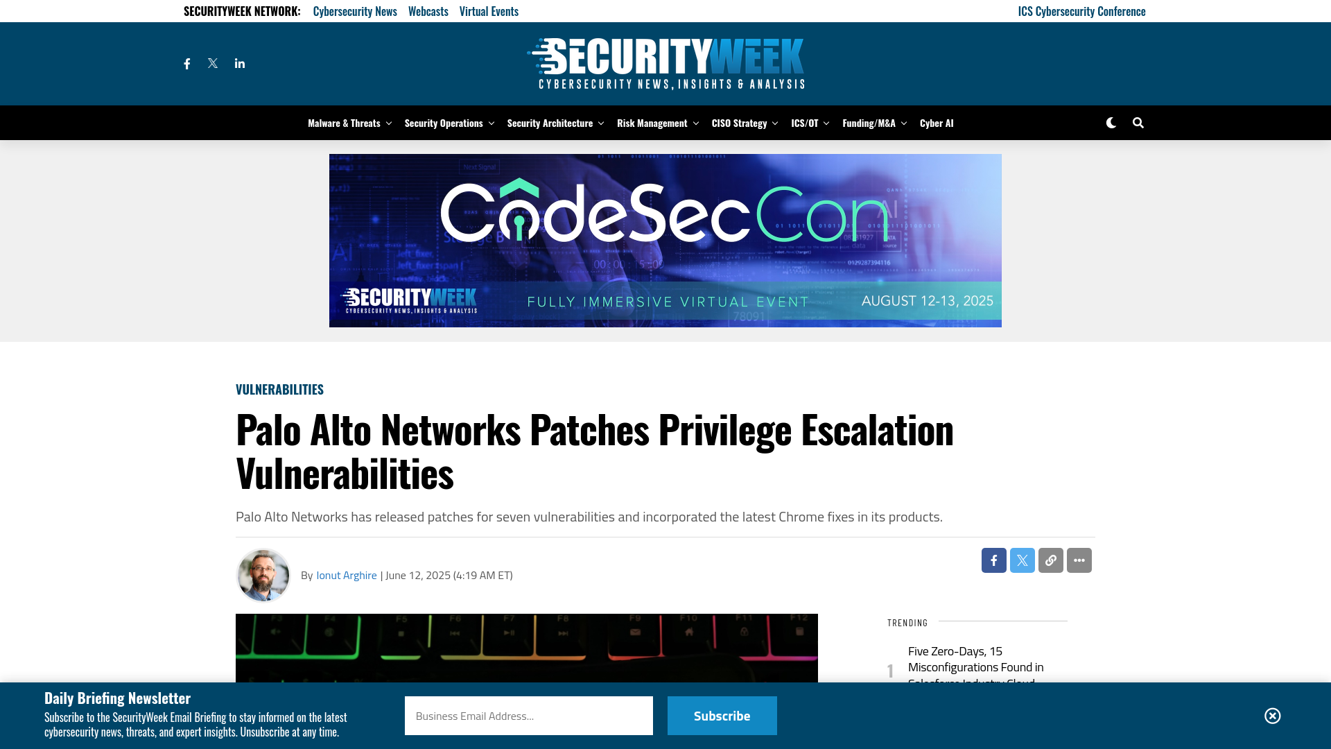 Palo Alto Networks Patches Privilege Escalation Vulnerabilities - SecurityWeek