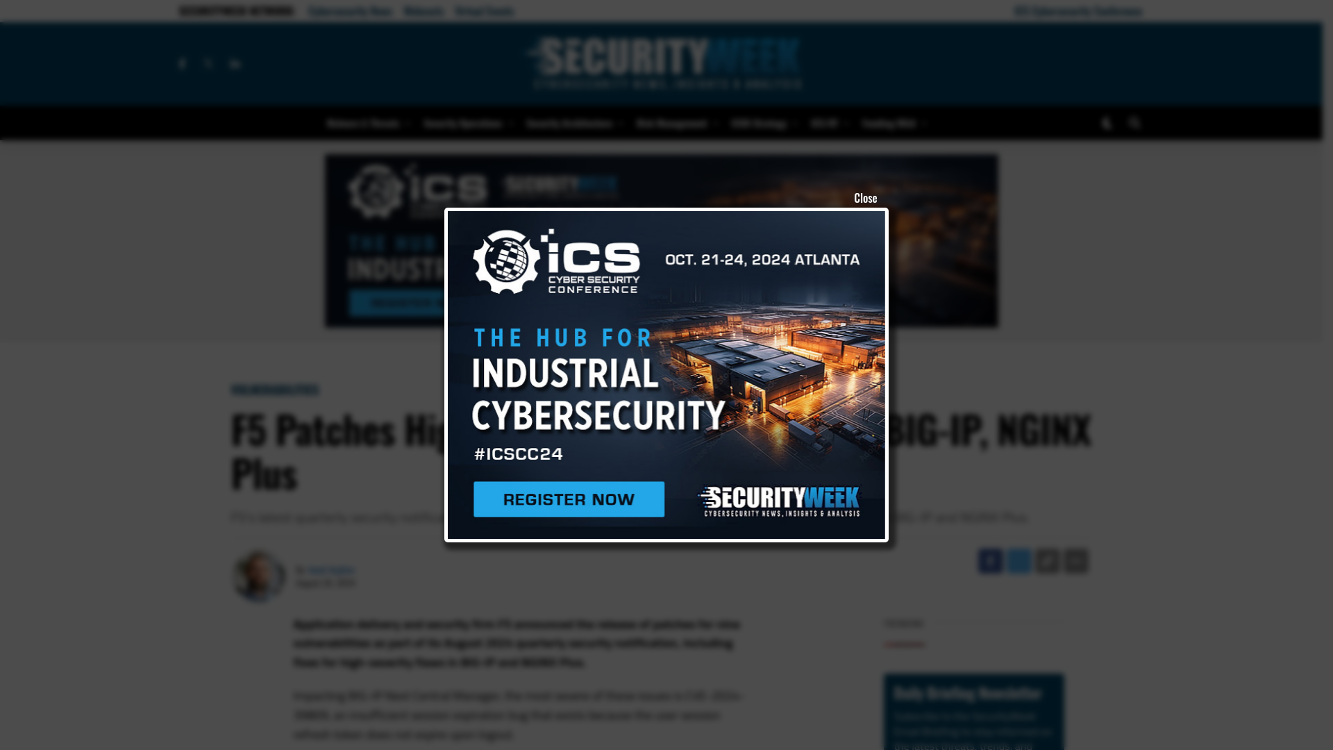 F5 Patches High-Severity Vulnerabilities in BIG-IP, NGINX Plus - SecurityWeek