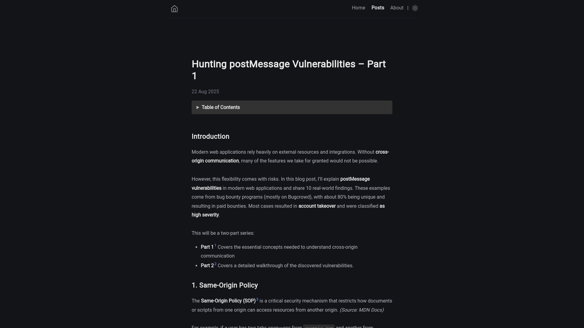 Hunting postMessage Vulnerabilities – Part 1 | Ryuku | Web Security & Bug Bounty