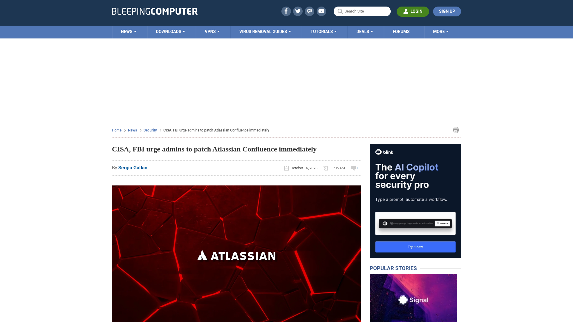 CISA, FBI urge admins to patch Atlassian Confluence immediately