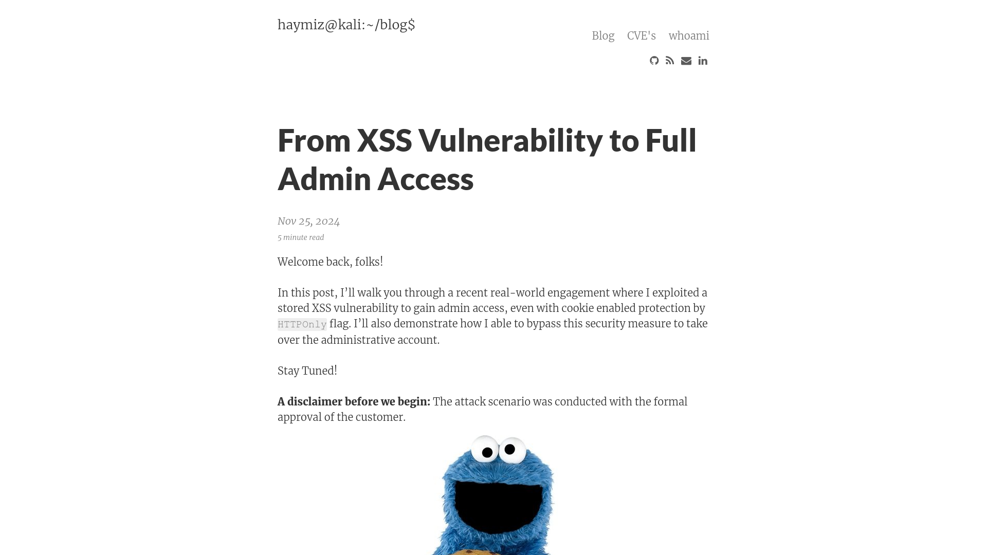 From XSS Vulnerability to Full Admin Access – haymiz@kali:~/blog$