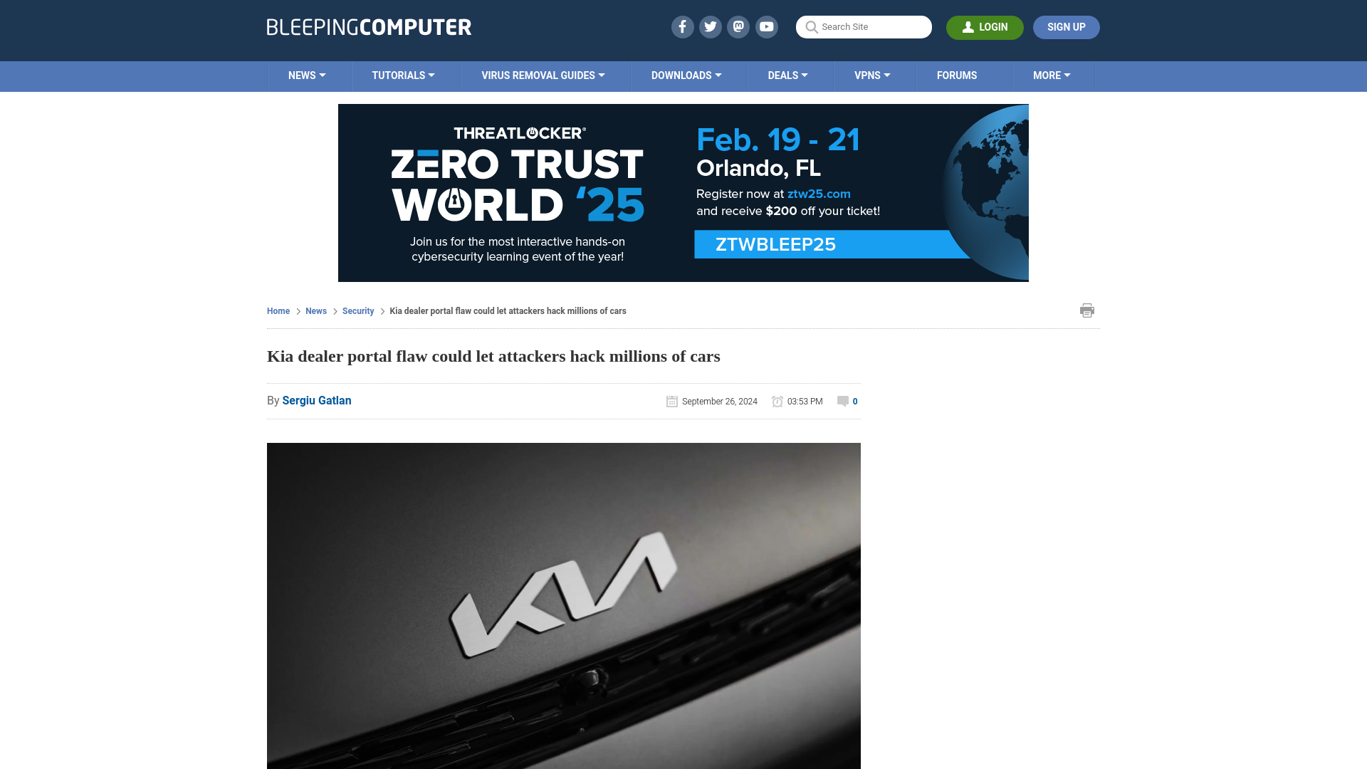 Kia dealer portal flaw could let attackers hack millions of cars