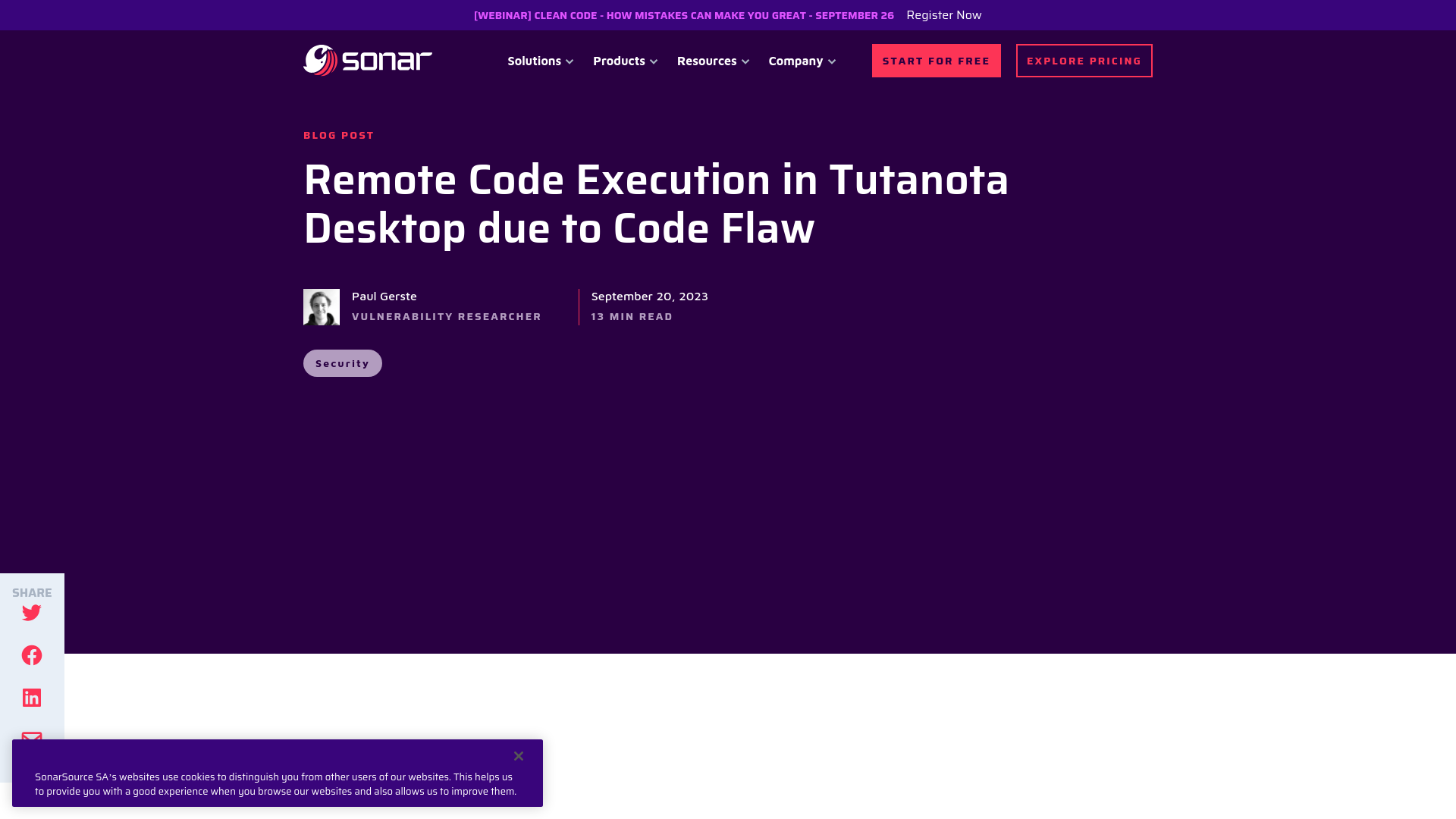 Remote Code Execution in Tutanota Desktop due to Code Flaw | Sonar