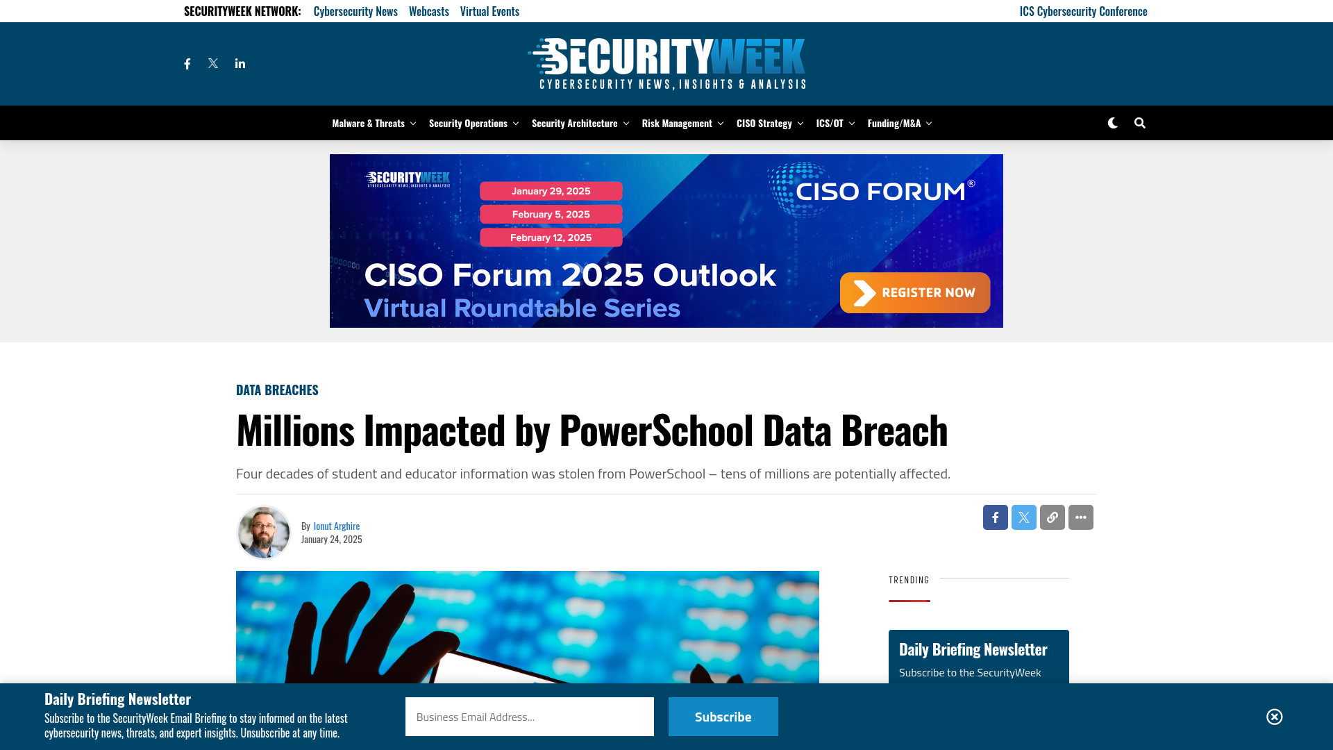 Millions Impacted by PowerSchool Data Breach - SecurityWeek