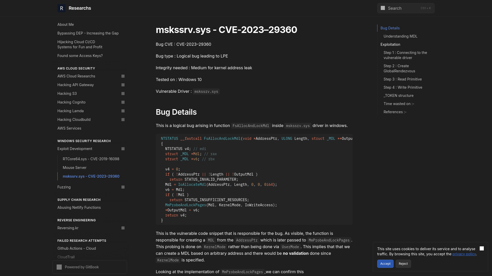 mskssrv.sys - CVE-2023–29360 | Researchs