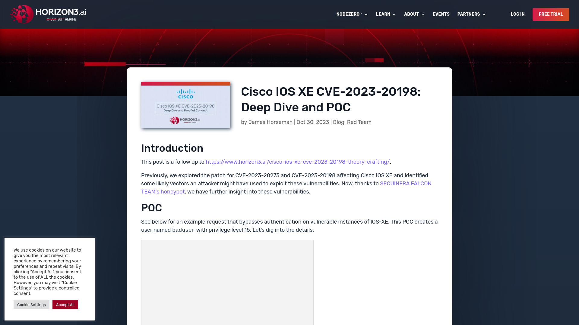 Cisco IOS XE CVE-2023-20198: Deep Dive and POC – Horizon3.ai