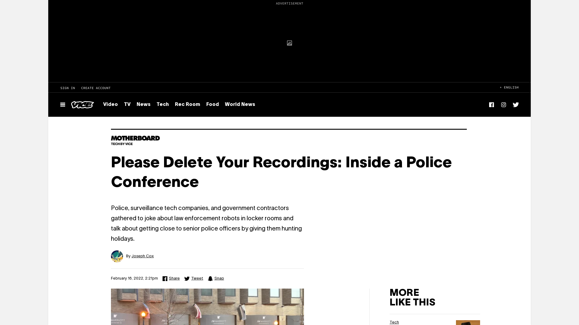 Please Delete Your Recordings: Inside a Police Conference
