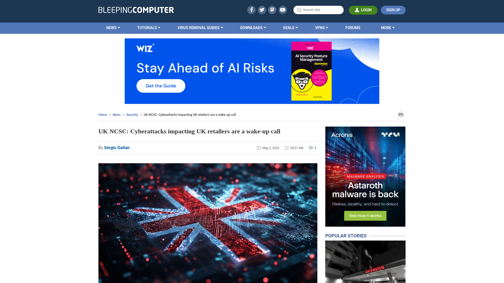 UK NCSC: Cyberattacks impacting UK retailers are a wake-up call