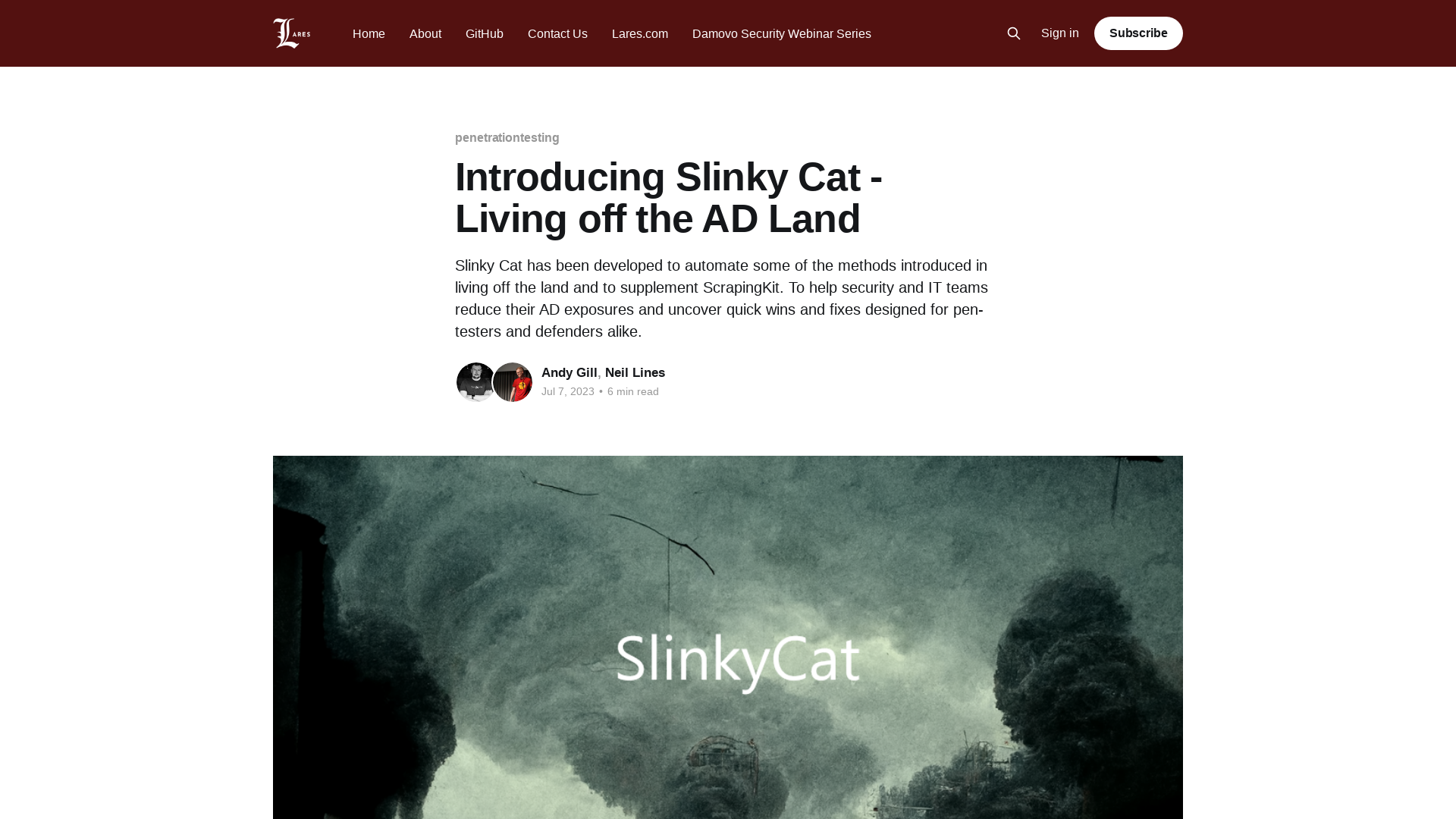 Introducing Slinky Cat - Living off the AD Land