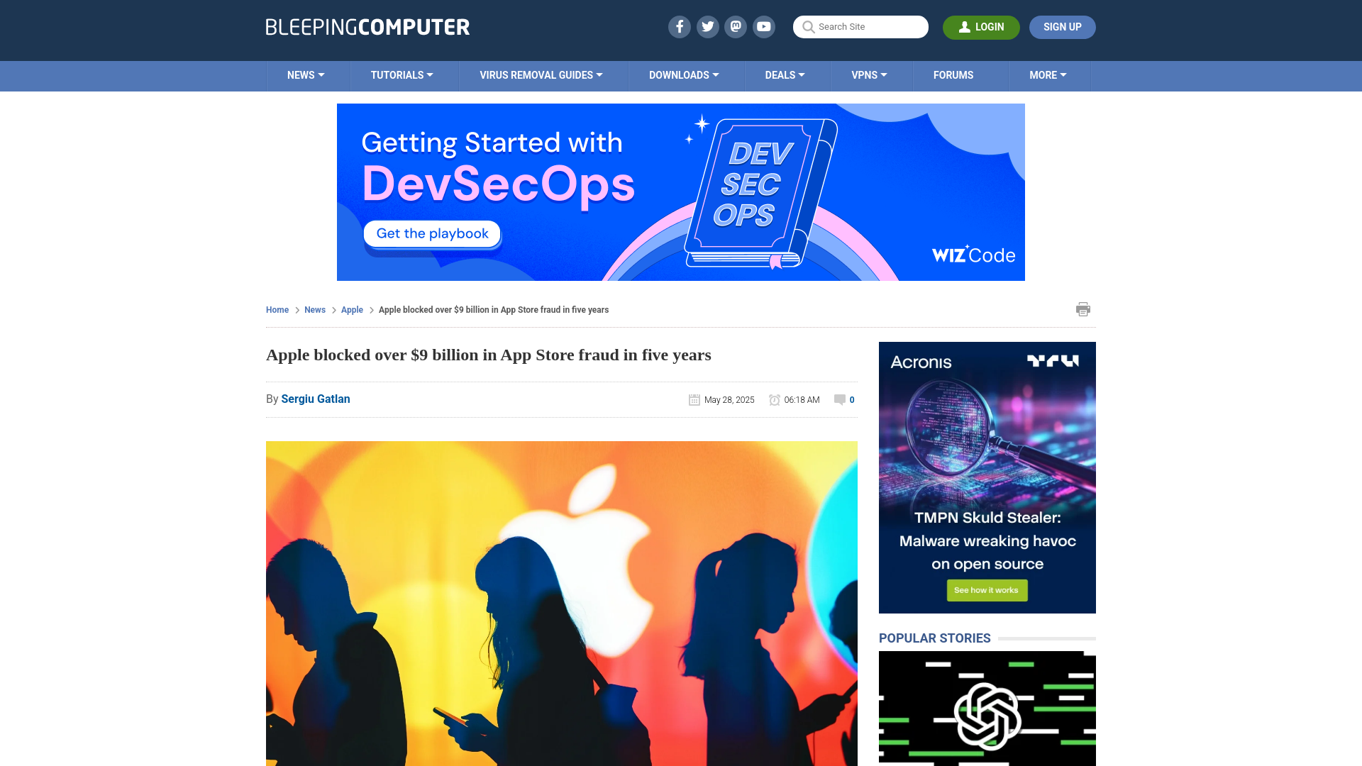 Apple blocked over $9 billion in App Store fraud in five years